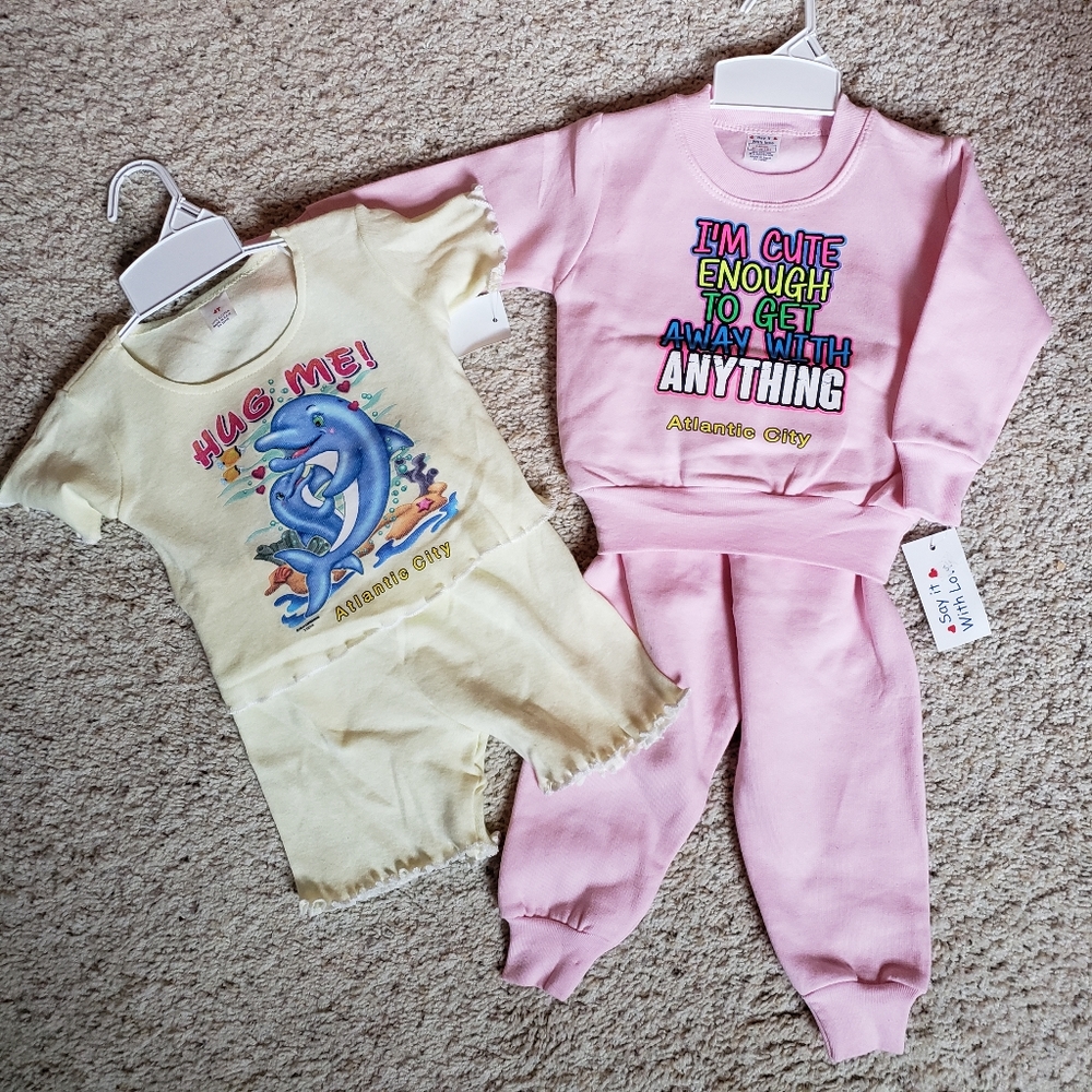 Atlantic City, NJ set of 2 toddler outfits
